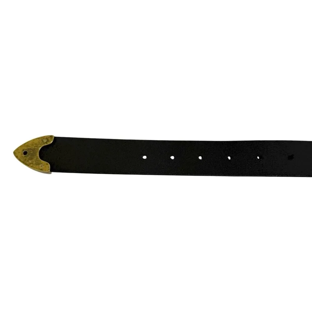 Lucky‎ Brand Women’s Size Small Black 100% Leather Belt Detailed Buckle NWT